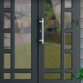 Двери из алюминия в дом
