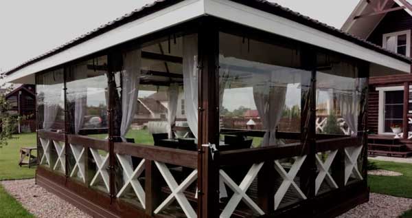 Цена на окна для беседок