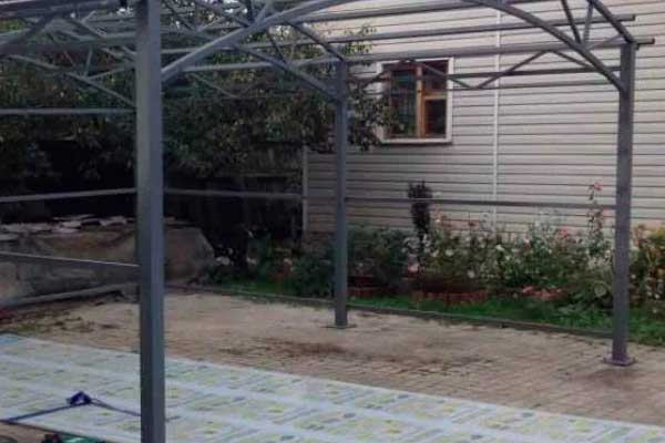 Монтаж навесов для авто