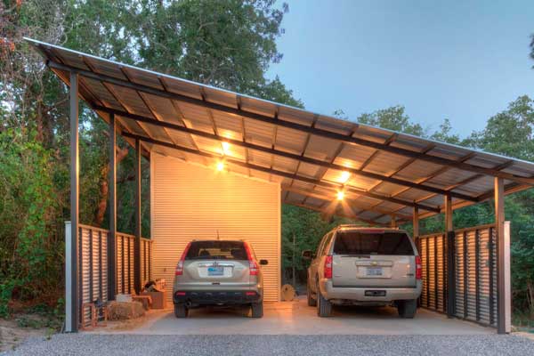 Навес для автомобиля односкатный