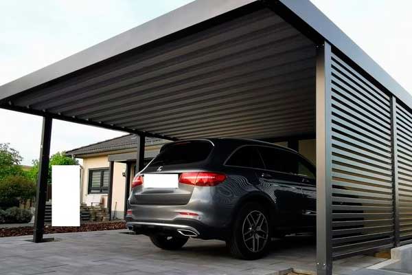 Навес из металлопрофиля